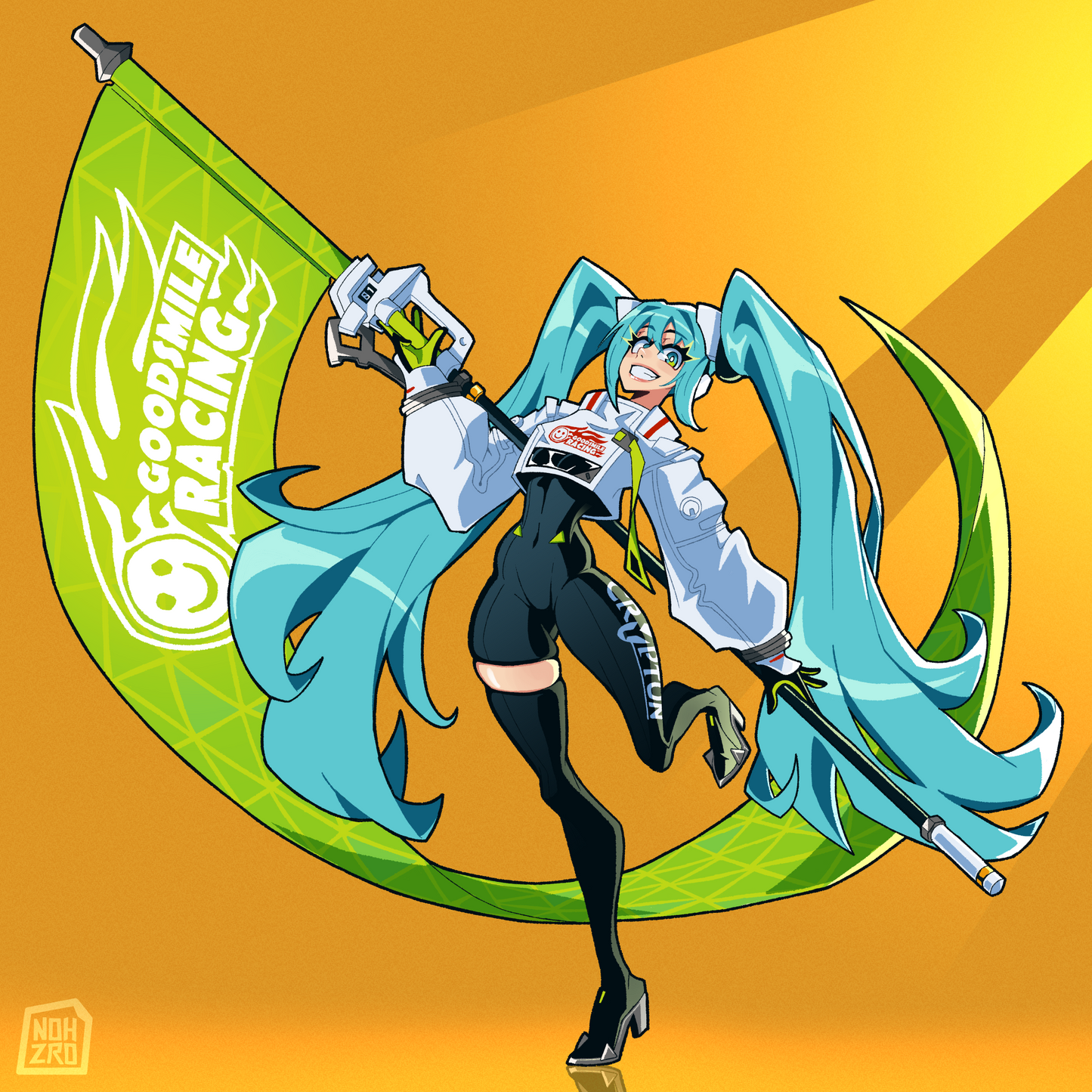 Racing Hastune Miku | Acrylic Standee